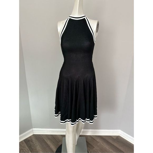 Balmain Pleated Knit Skater Minidress US 2 $2400 - Picture 5 of 12